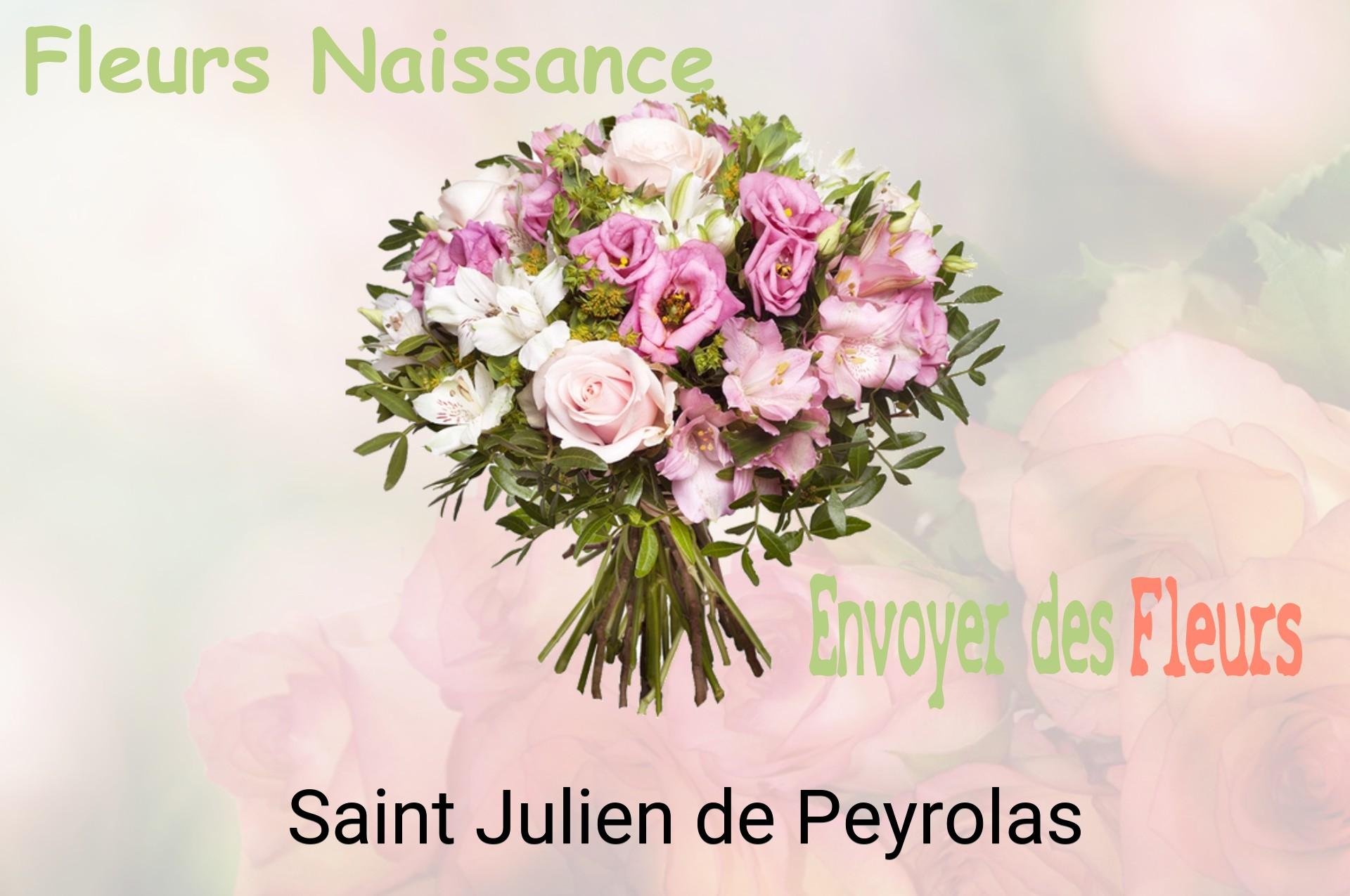 Bouquet de fleurs de naissance livré à Saint-Julien-de-Peyrolas